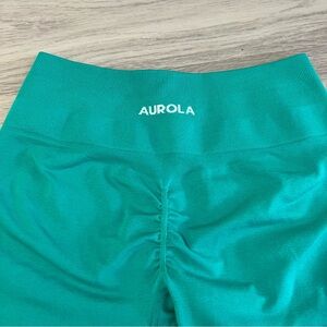 Aurola Green High-Waisted Shorts‎ Scrunch Butt